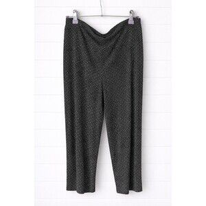 J.Jill Full Leg Cropped Stretchy Black and White Relaxed Fit Pant XL (L)